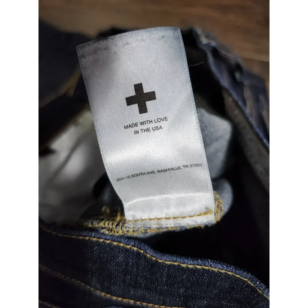 Imogene + Willie Jeans Imogene Slim Size 26R Stretch Handmade USA‎ Dark Wash